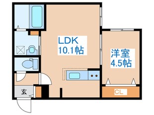 ブランシャール医大前の物件間取画像